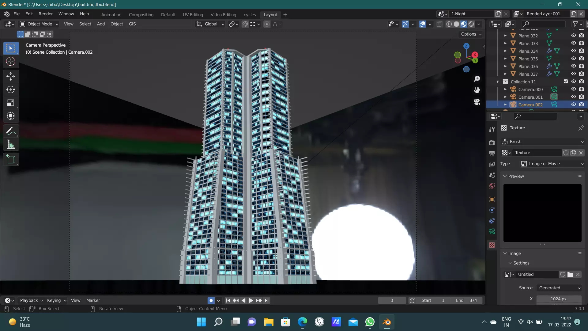the hyper 3d realistic building Free low-poly 3D model