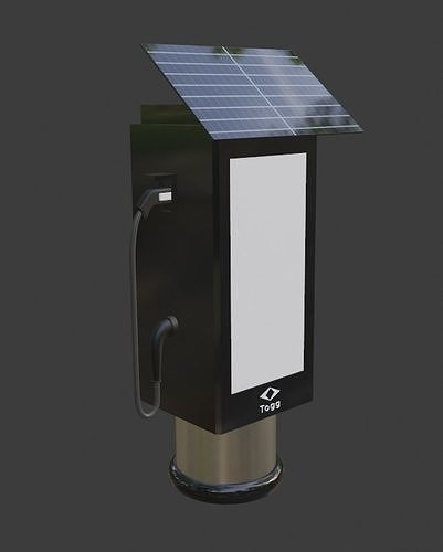 Togg Electronic Charge Station Low-poly 3D model