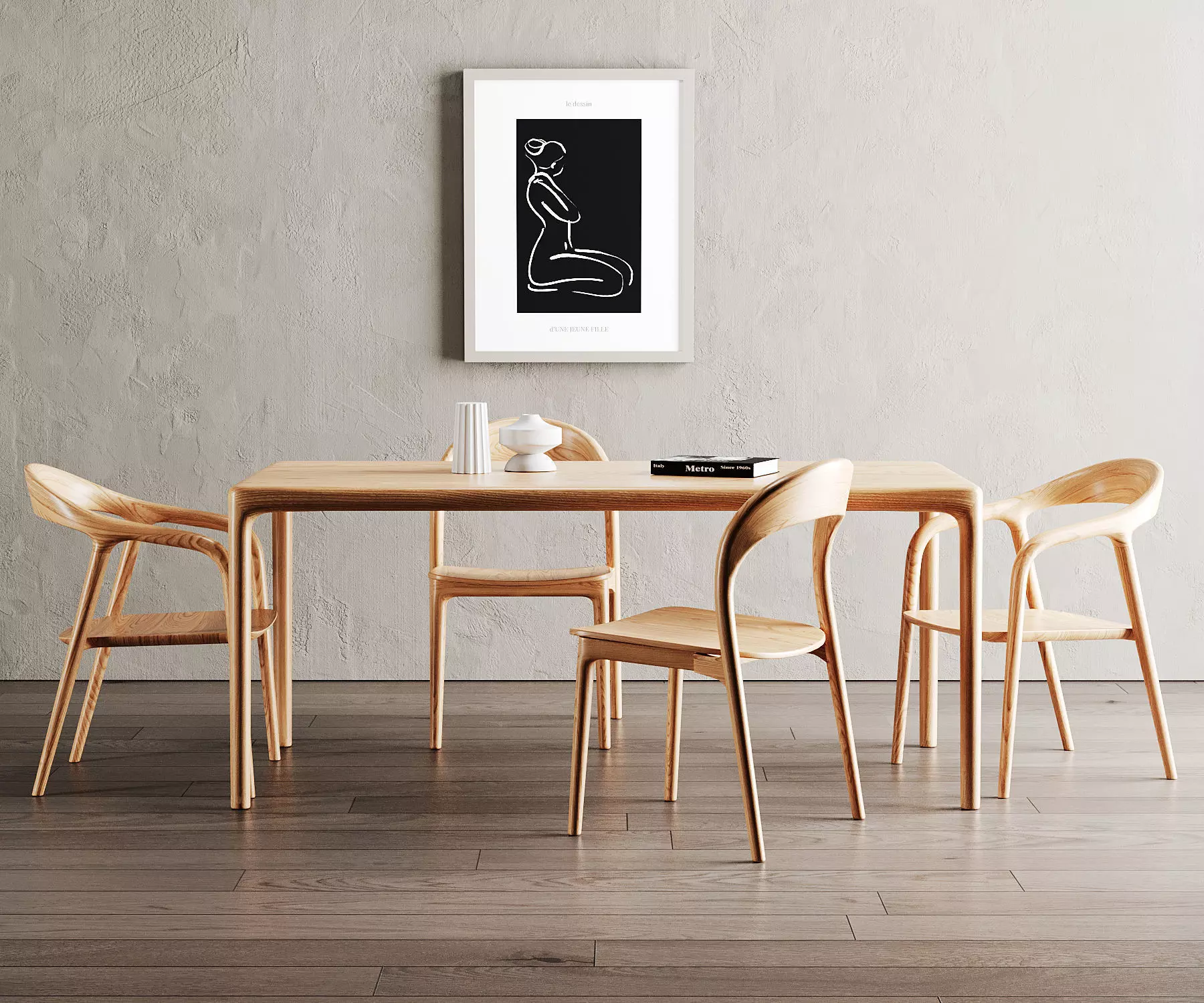 Dining Room Interior ID 376 3D model_0