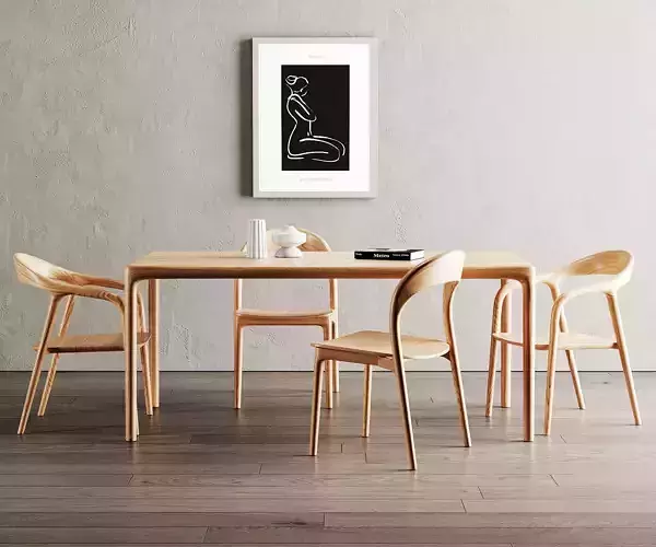 Dining Room Interior ID 376 3D model