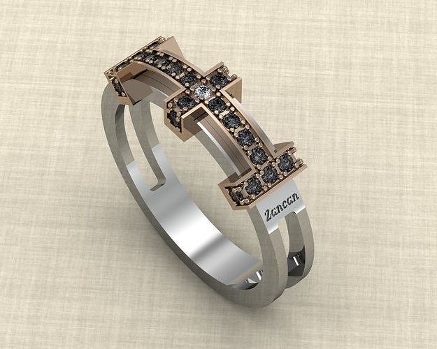 Zancan rings 3D print model