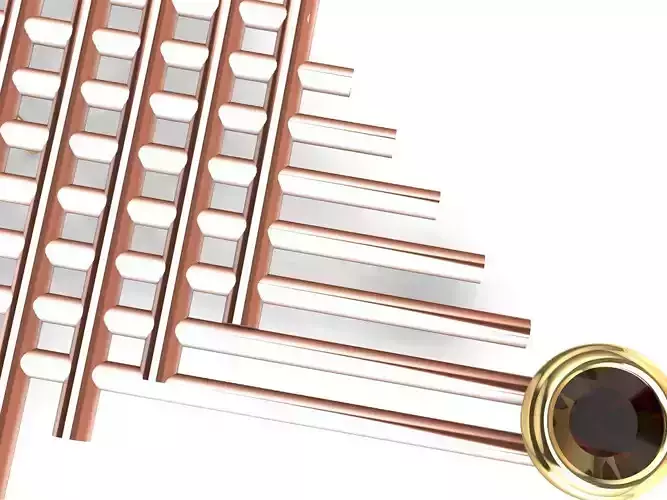 contemporary art deco earrings stl verified 