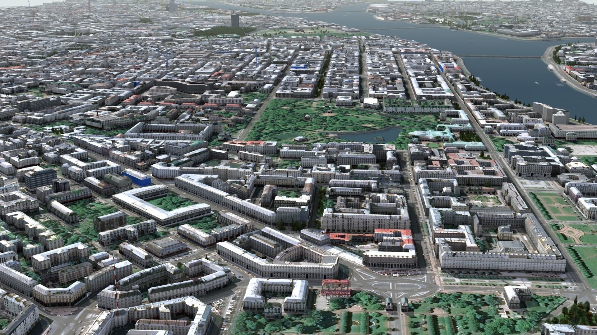 City of St Petersburg Russia Low-poly 3D model_26