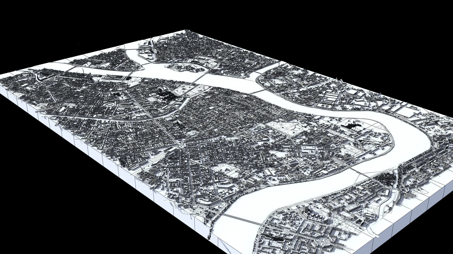 City of St Petersburg Russia Low-poly 3D model_53