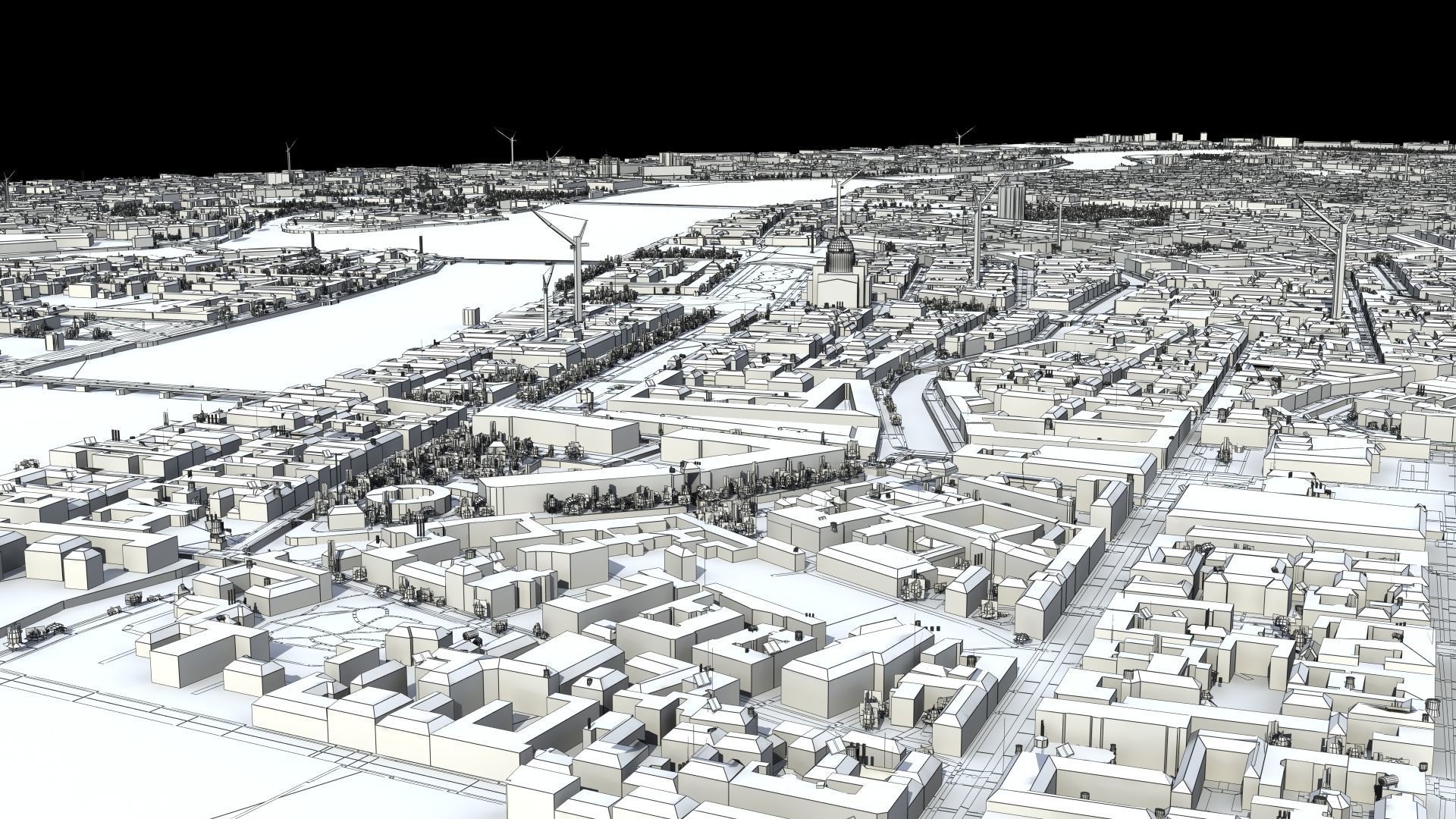 City of St Petersburg Russia Low-poly 3D model_44