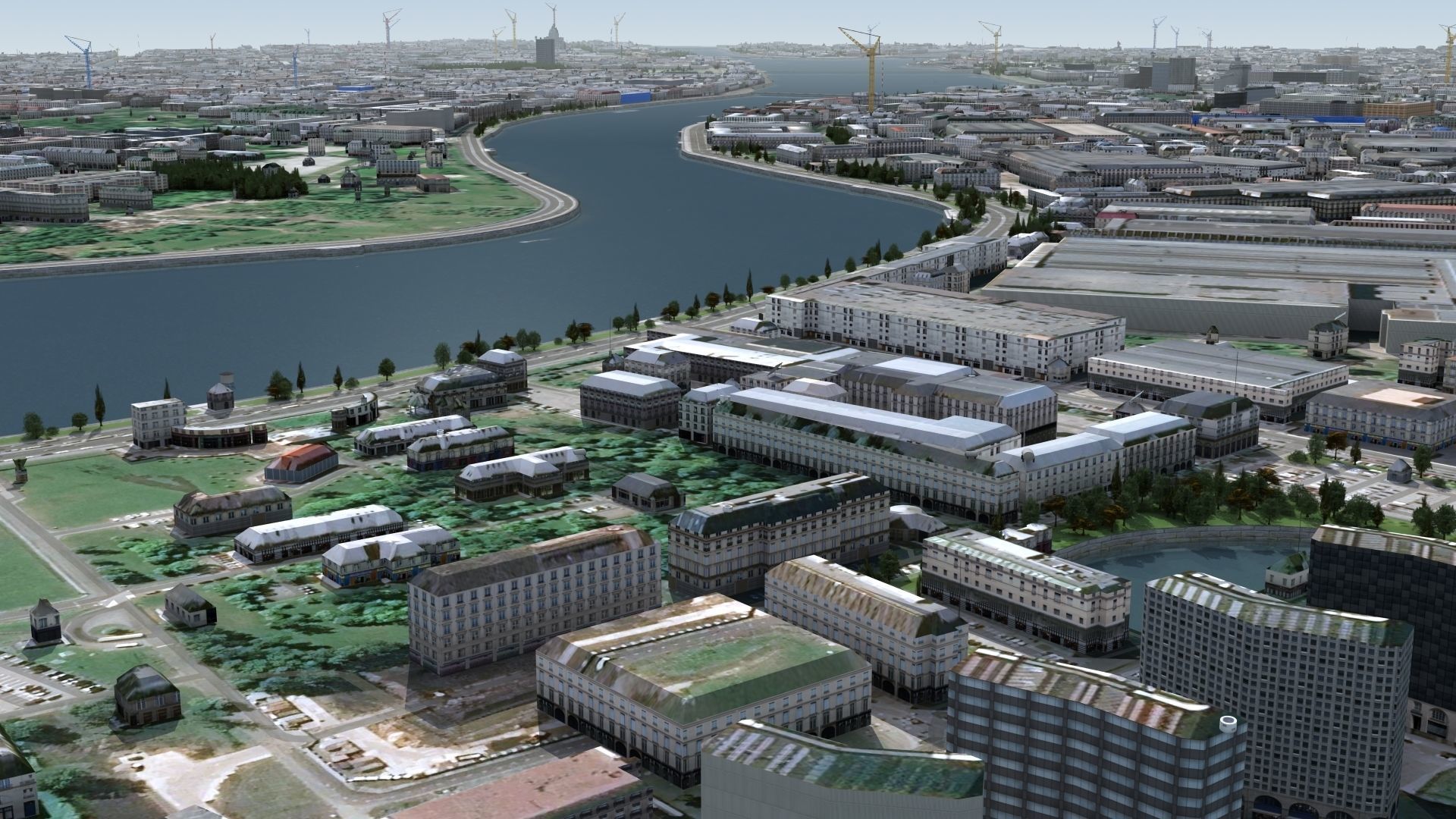 City of St Petersburg Russia Low-poly 3D model_3