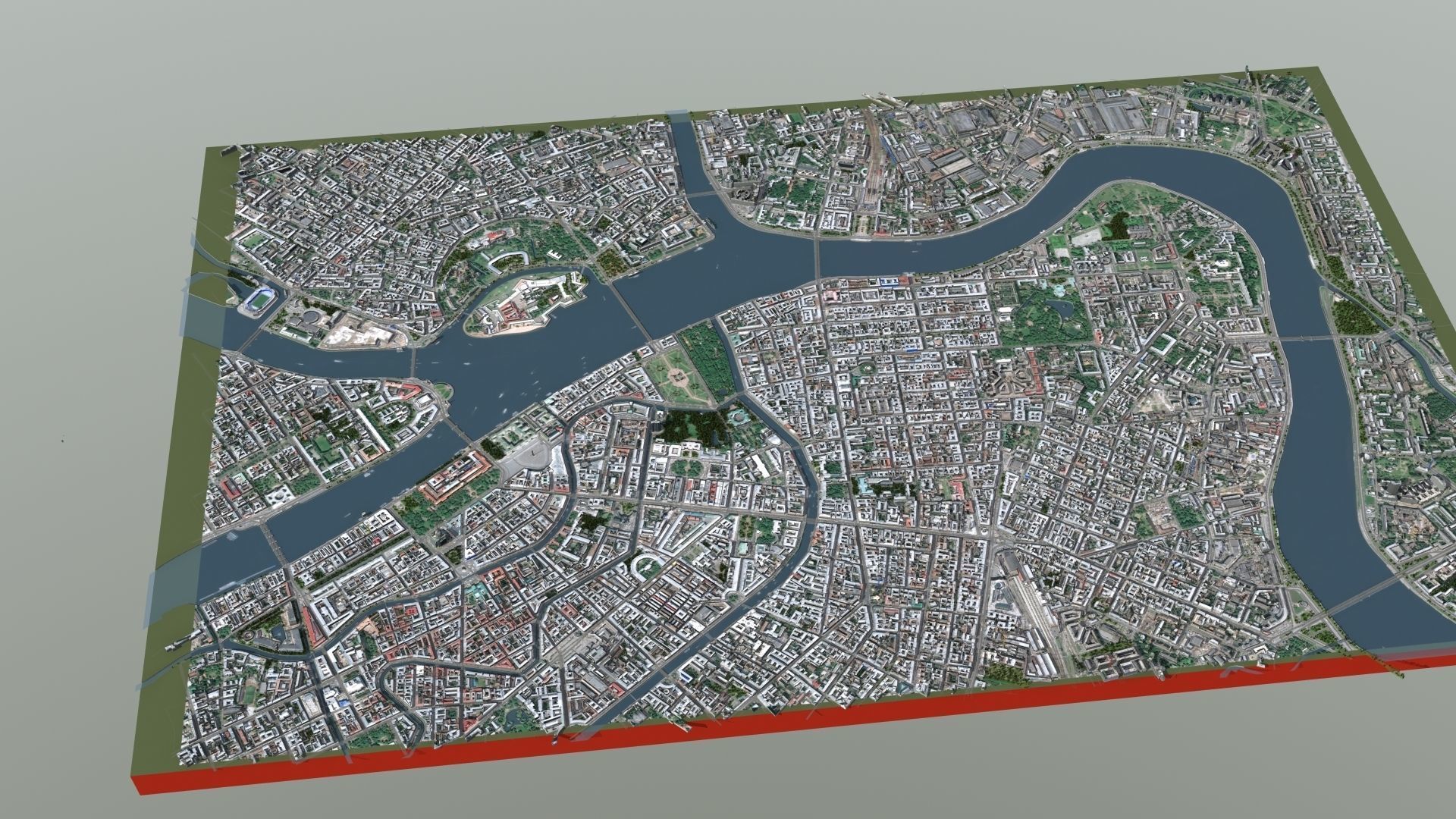 City of St Petersburg Russia Low-poly 3D model_28