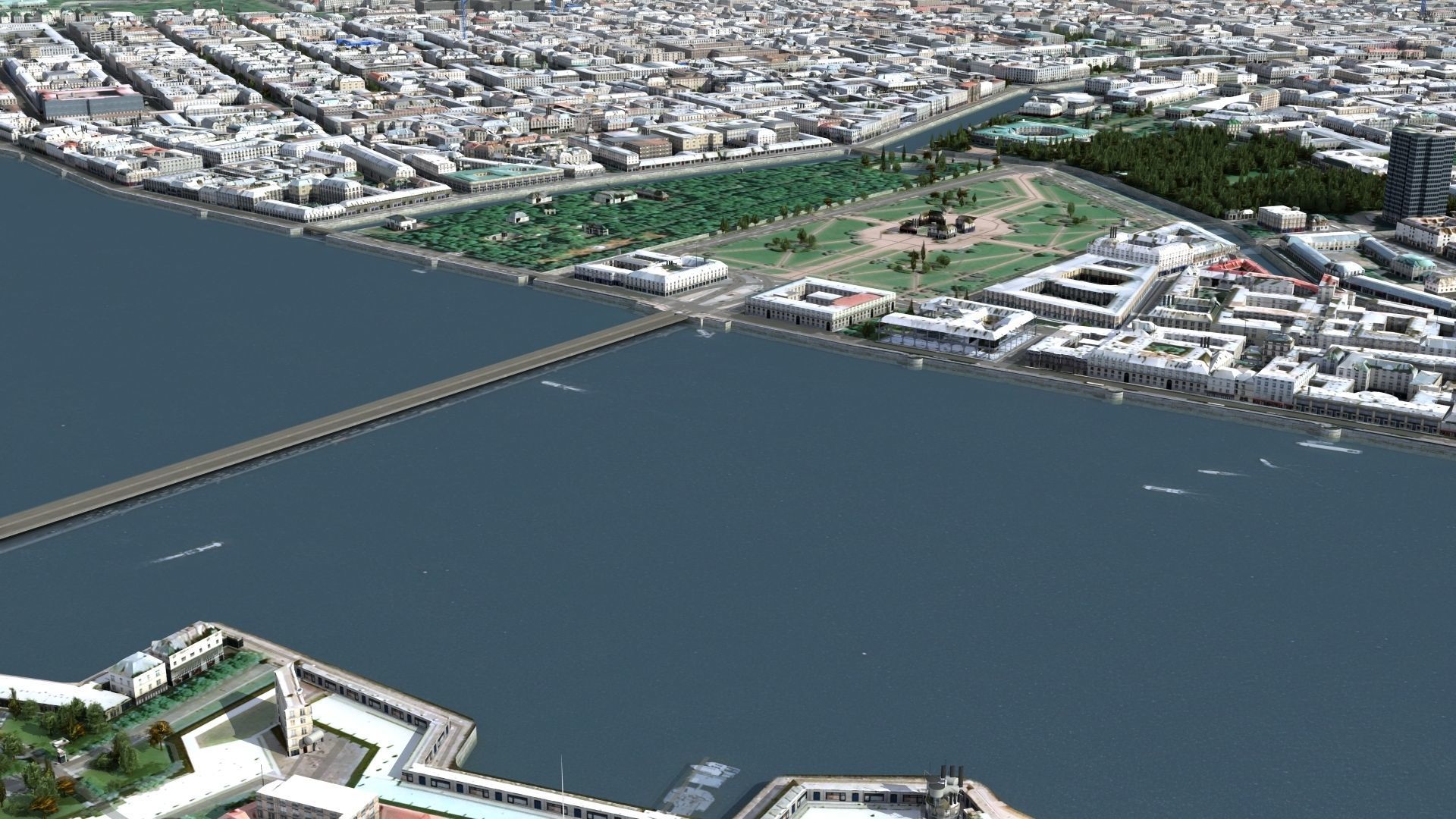 City of St Petersburg Russia Low-poly 3D model_23