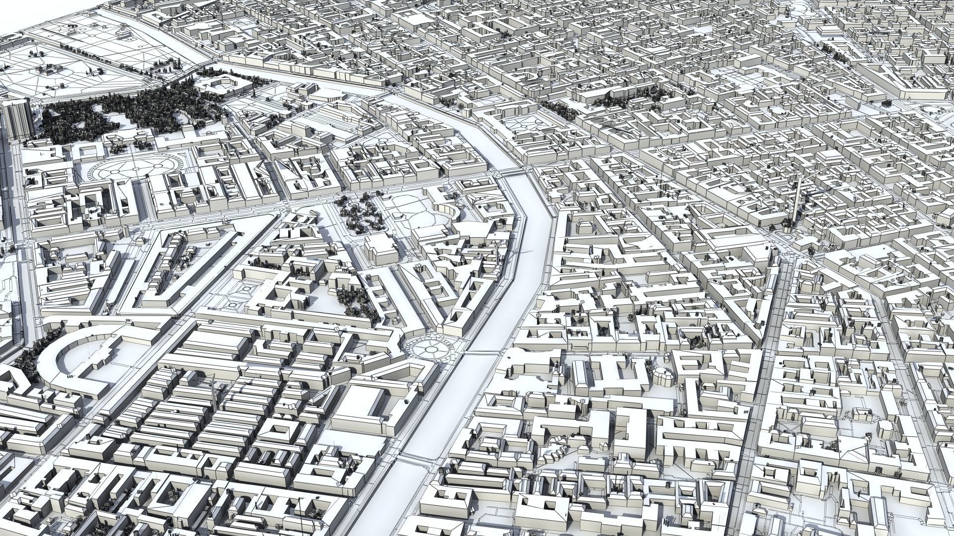 City of St Petersburg Russia Low-poly 3D model_52