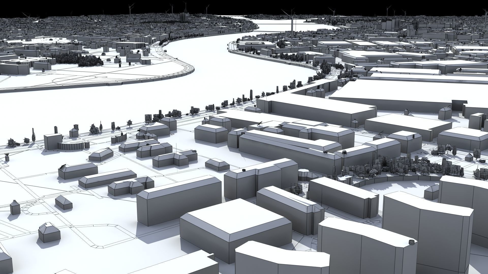 City of St Petersburg Russia Low-poly 3D model_31