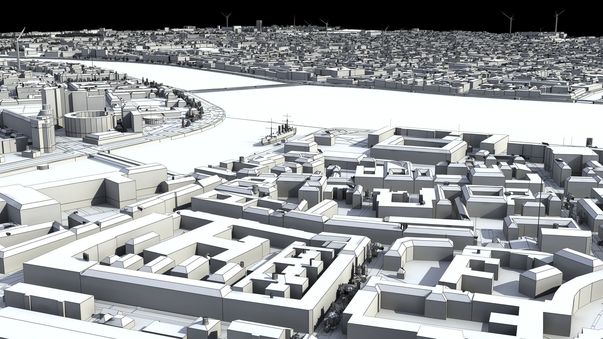 City of St Petersburg Russia Low-poly 3D model_29