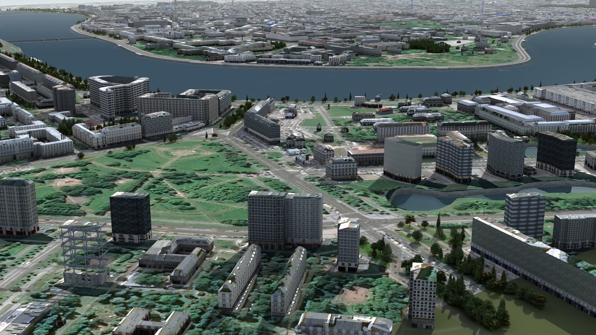 City of St Petersburg Russia Low-poly 3D model_22