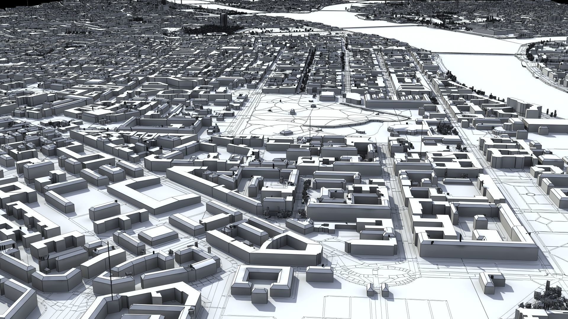 City of St Petersburg Russia Low-poly 3D model_55