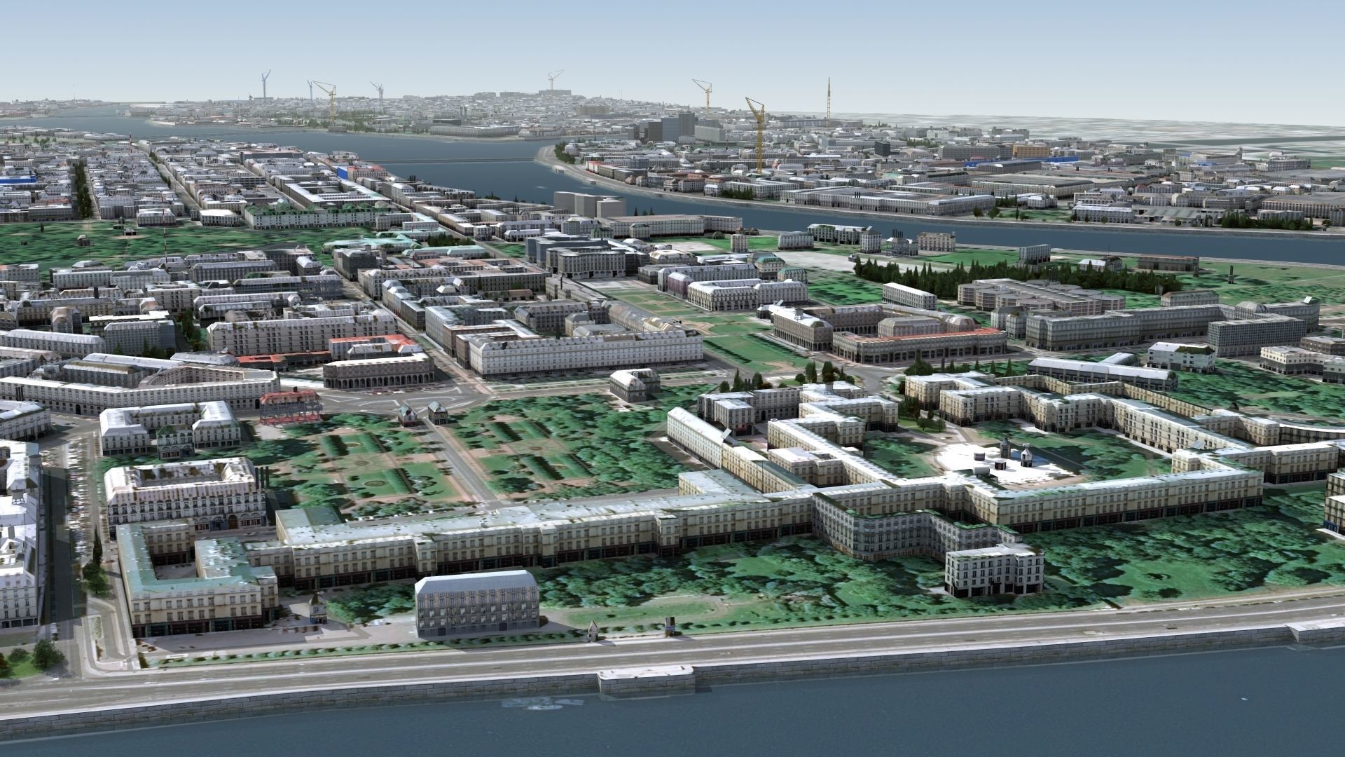 City of St Petersburg Russia Low-poly 3D model_15
