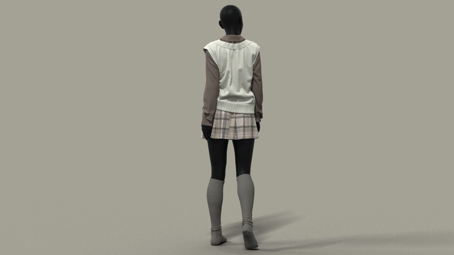  Realistic 3D Models Of School Uniforms   3D model_16