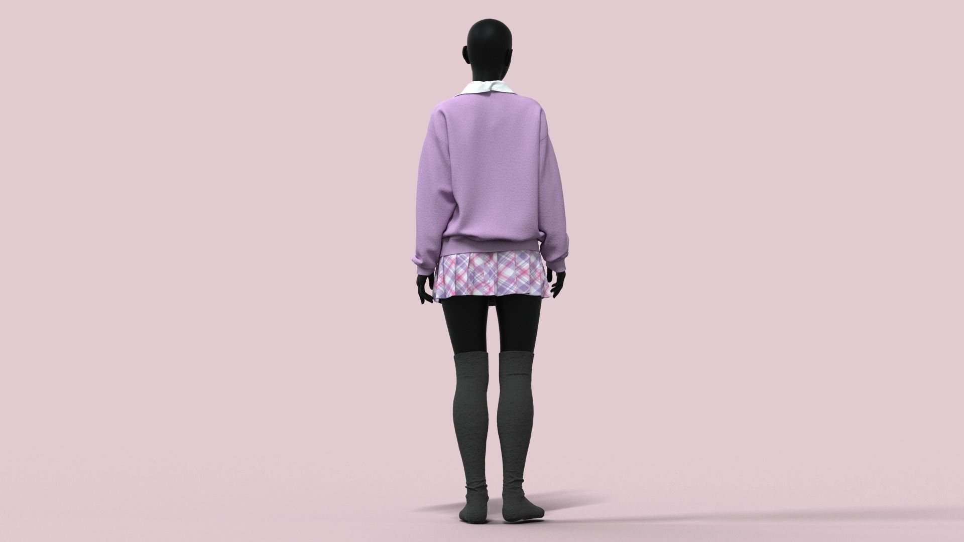  Realistic 3D Models Of School Uniforms   3D model_11