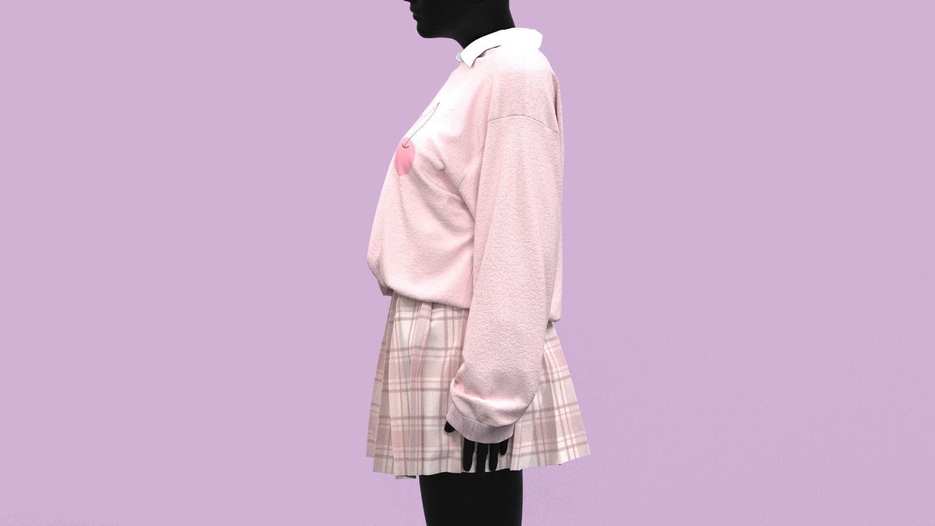  Realistic 3D Models Of School Uniforms   3D model_23