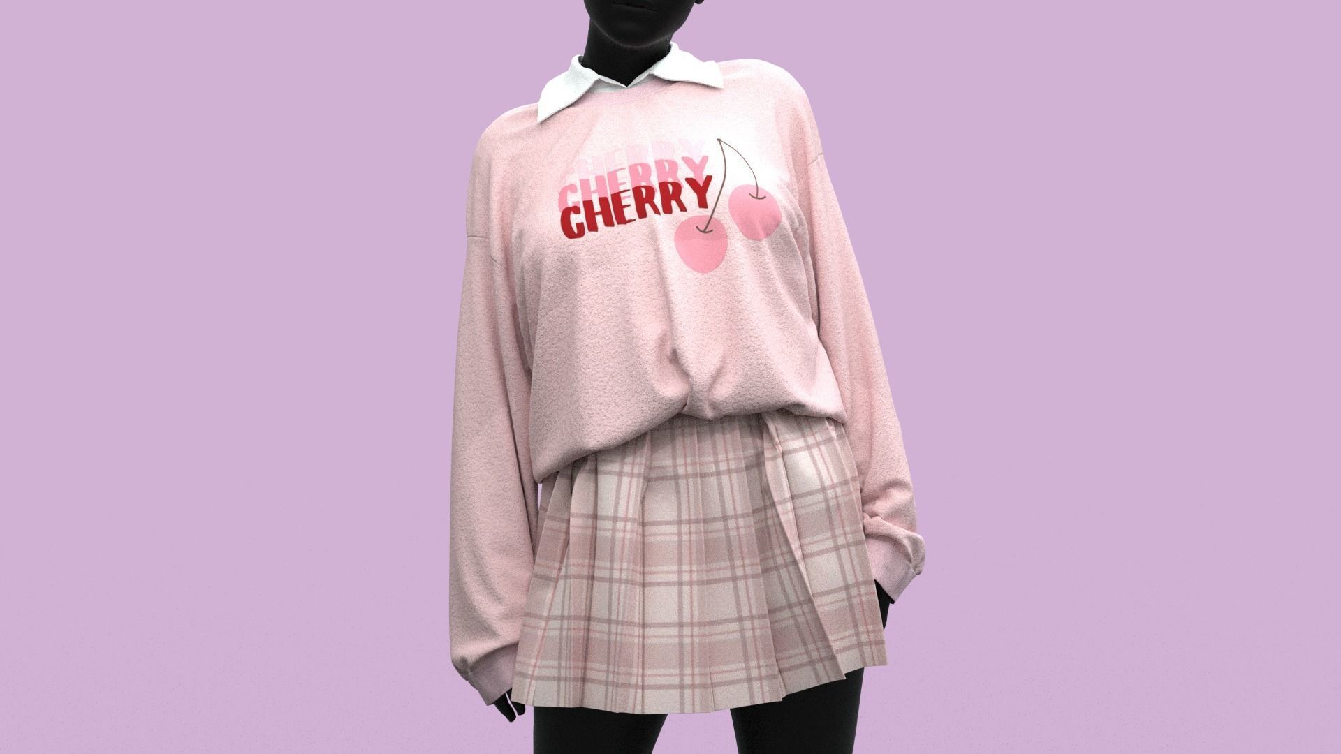  Realistic 3D Models Of School Uniforms   3D model_25