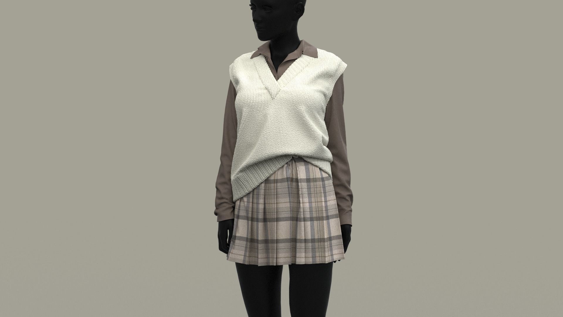  Realistic 3D Models Of School Uniforms   3D model_18
