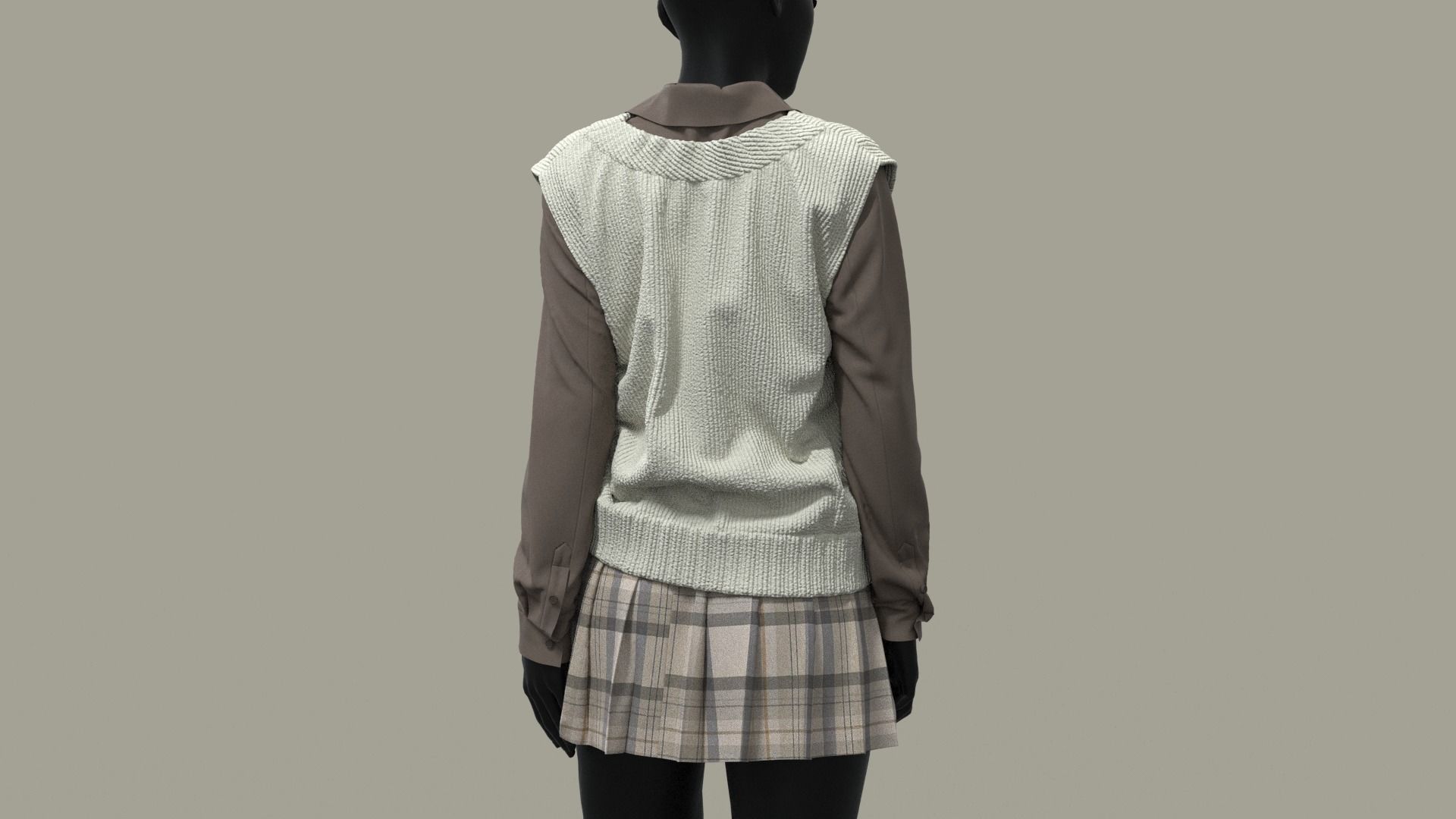  Realistic 3D Models Of School Uniforms   3D model_17