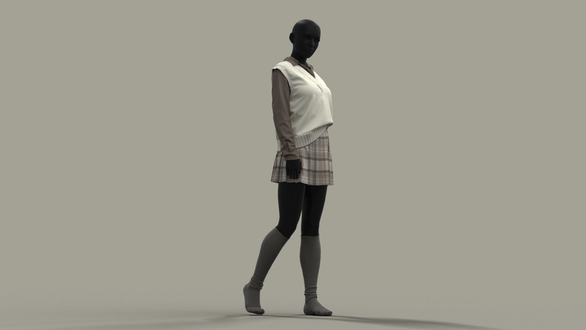  Realistic 3D Models Of School Uniforms   3D model_19