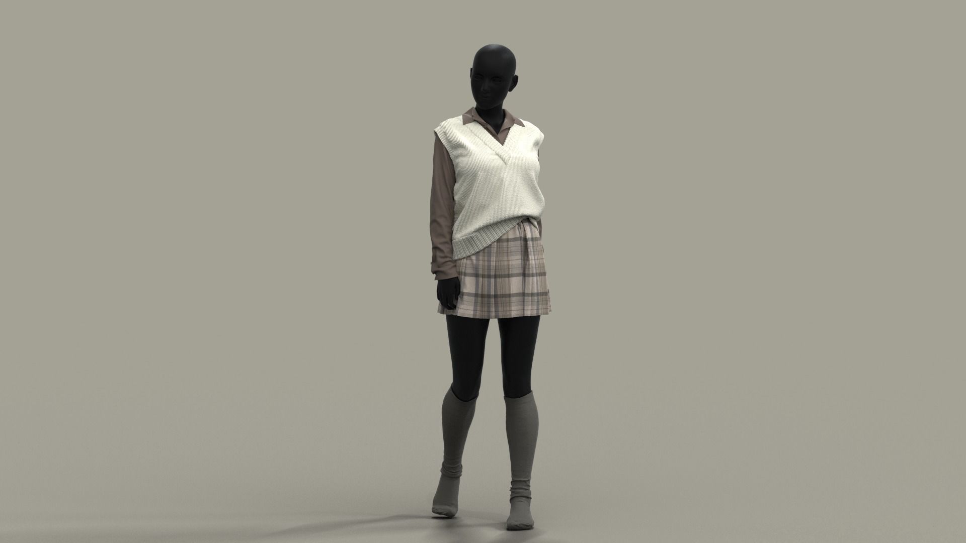  Realistic 3D Models Of School Uniforms   3D model_15