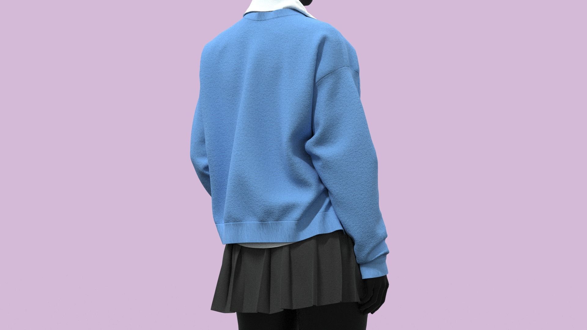  Realistic 3D Models Of School Uniforms   3D model_9