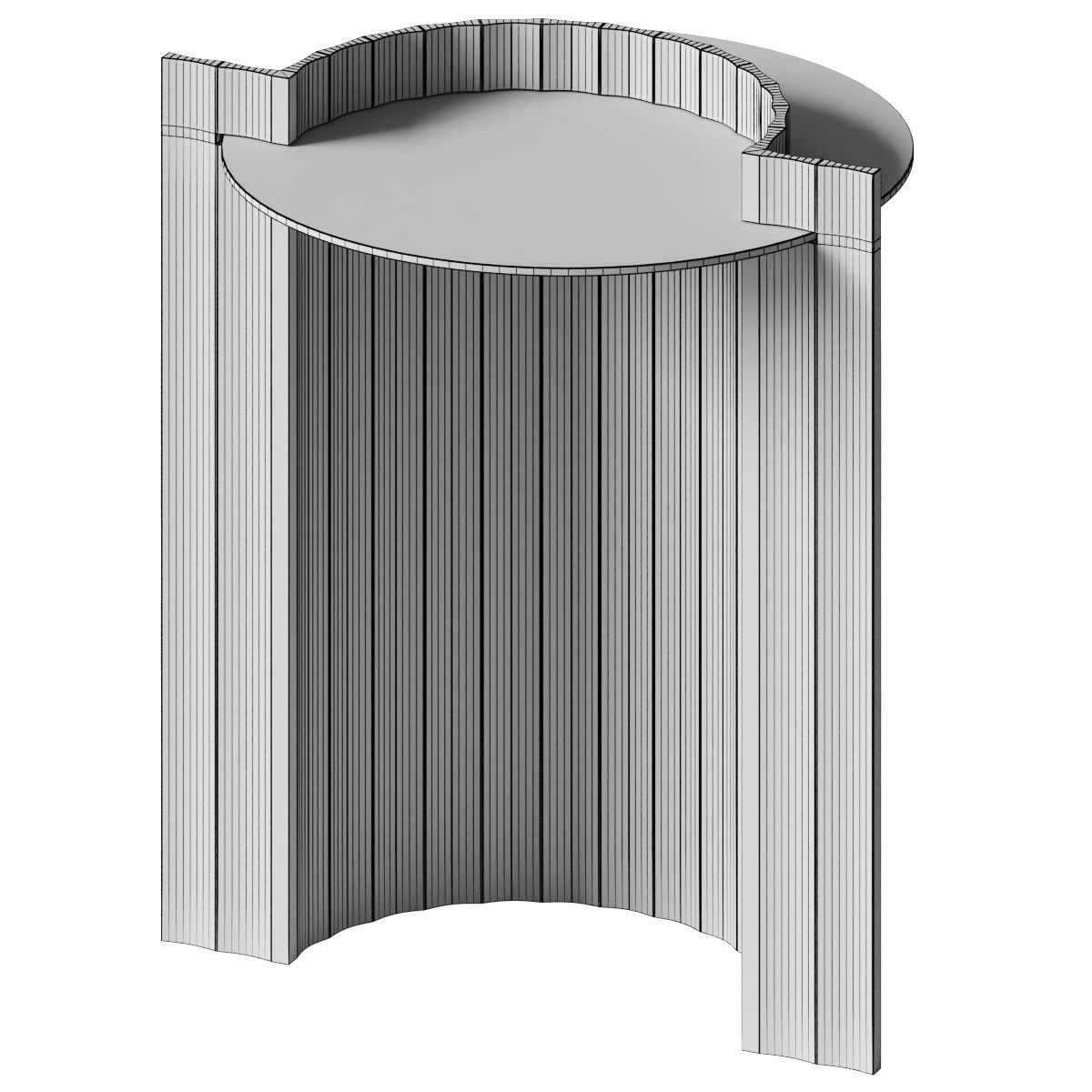 Sukrachand Coved Torus table 3D model_2