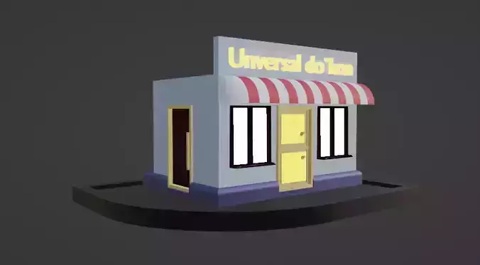 Shop market 3D model