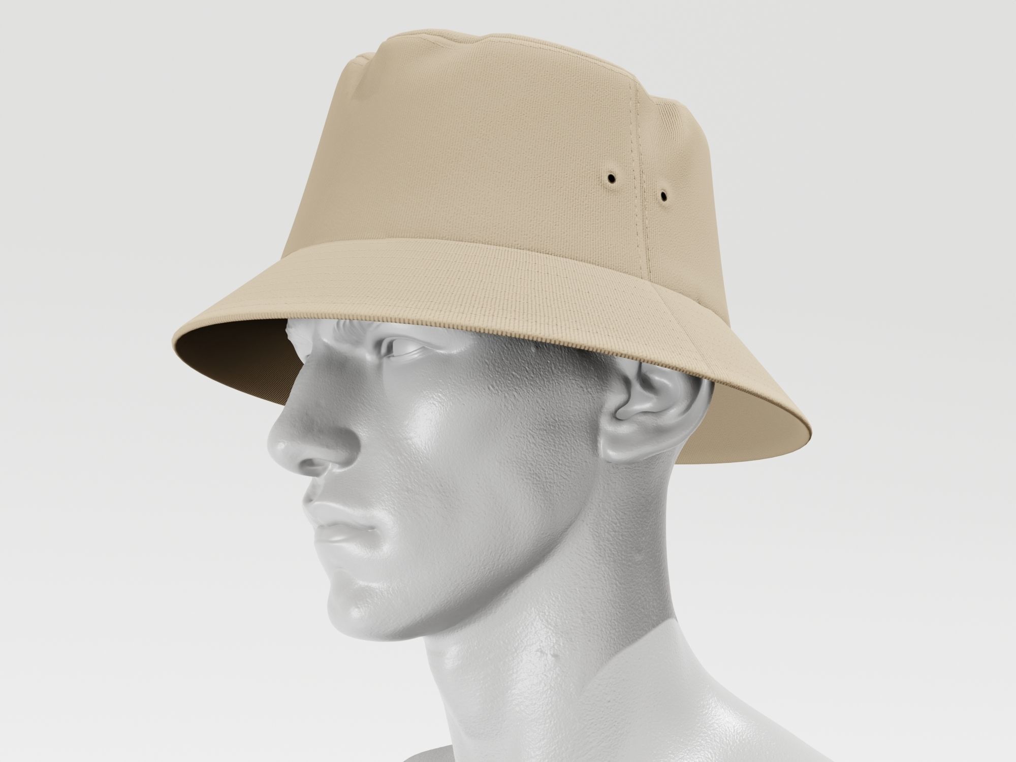 Bucket Hat - PBR 4K  3D Model Collection_6