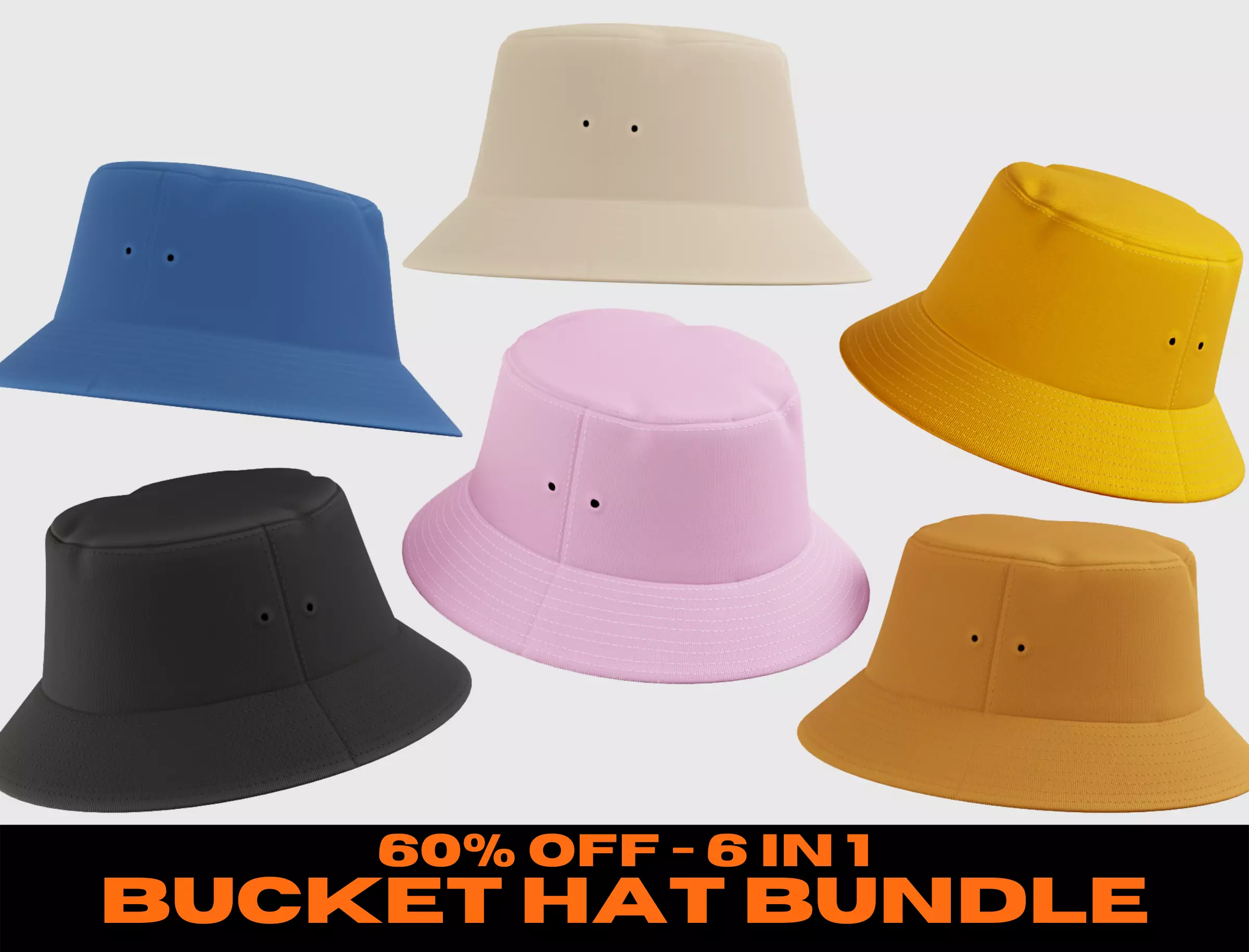 Bucket Hat - PBR 4K  3D Model Collection_0