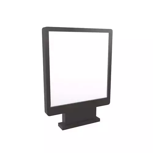 Advertising Display LCD Mockup v4 001 Low-poly 3D model
