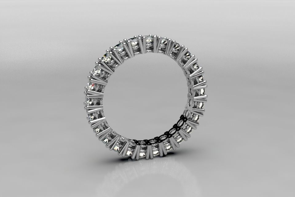 Wedding ring 3D print model_1