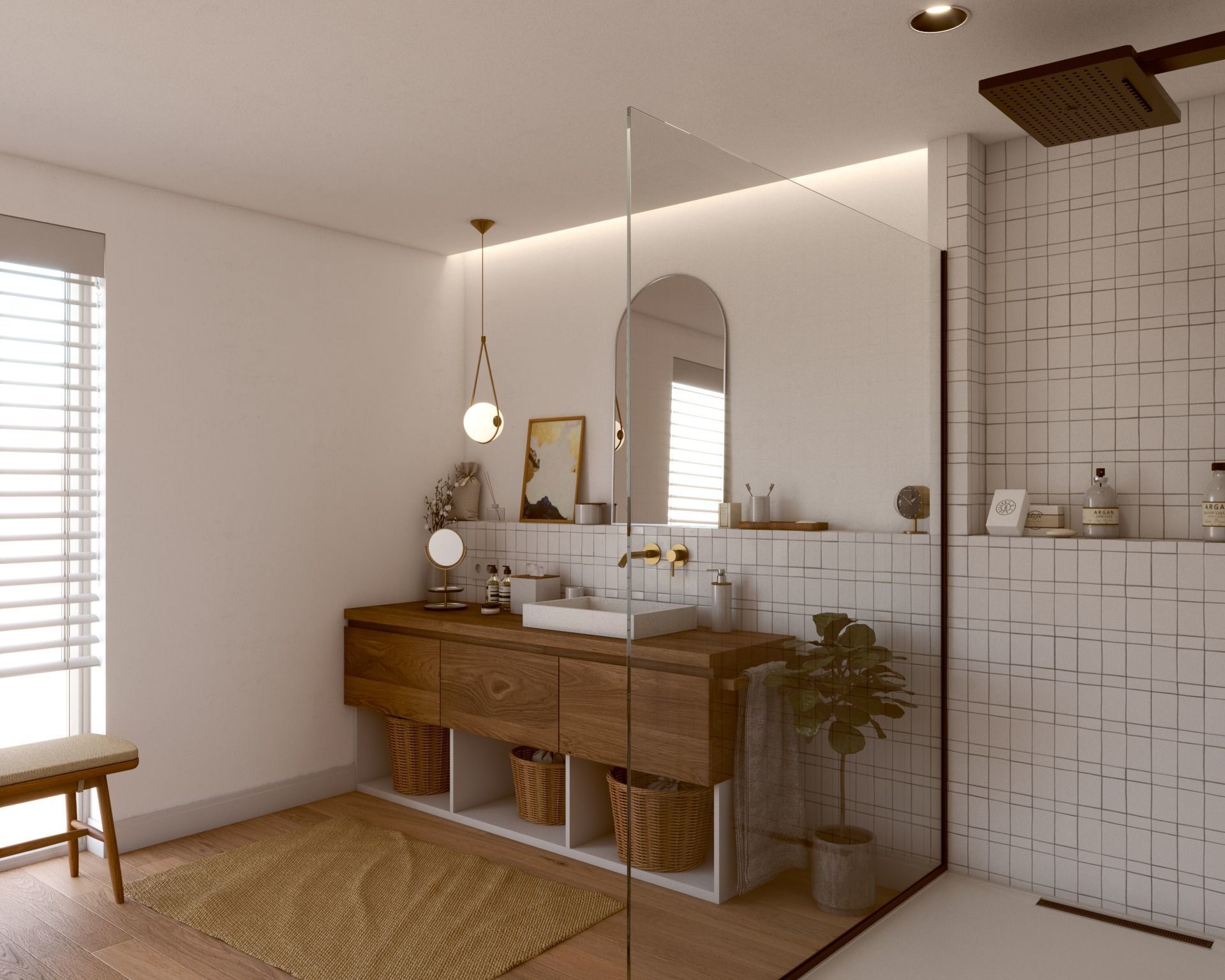 Nice Cozy Bathroom No1 3D model_1