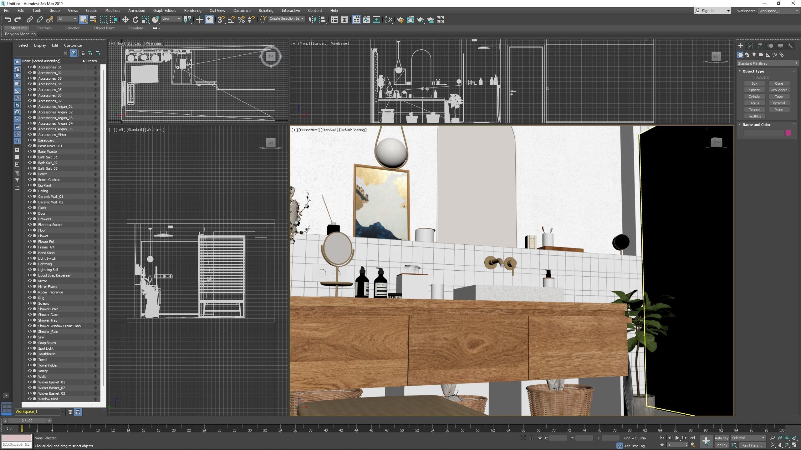 Nice Cozy Bathroom No1 3D model_15