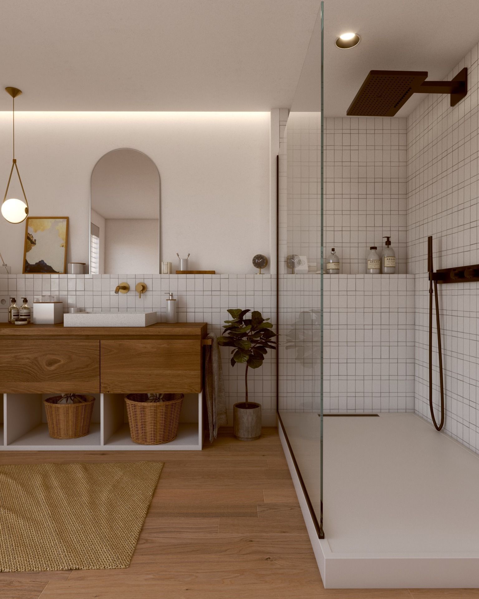 Nice Cozy Bathroom No1 3D model_4