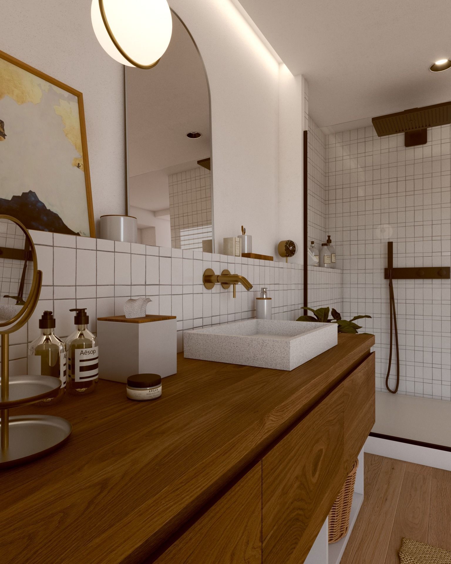 Nice Cozy Bathroom No1 3D model_6