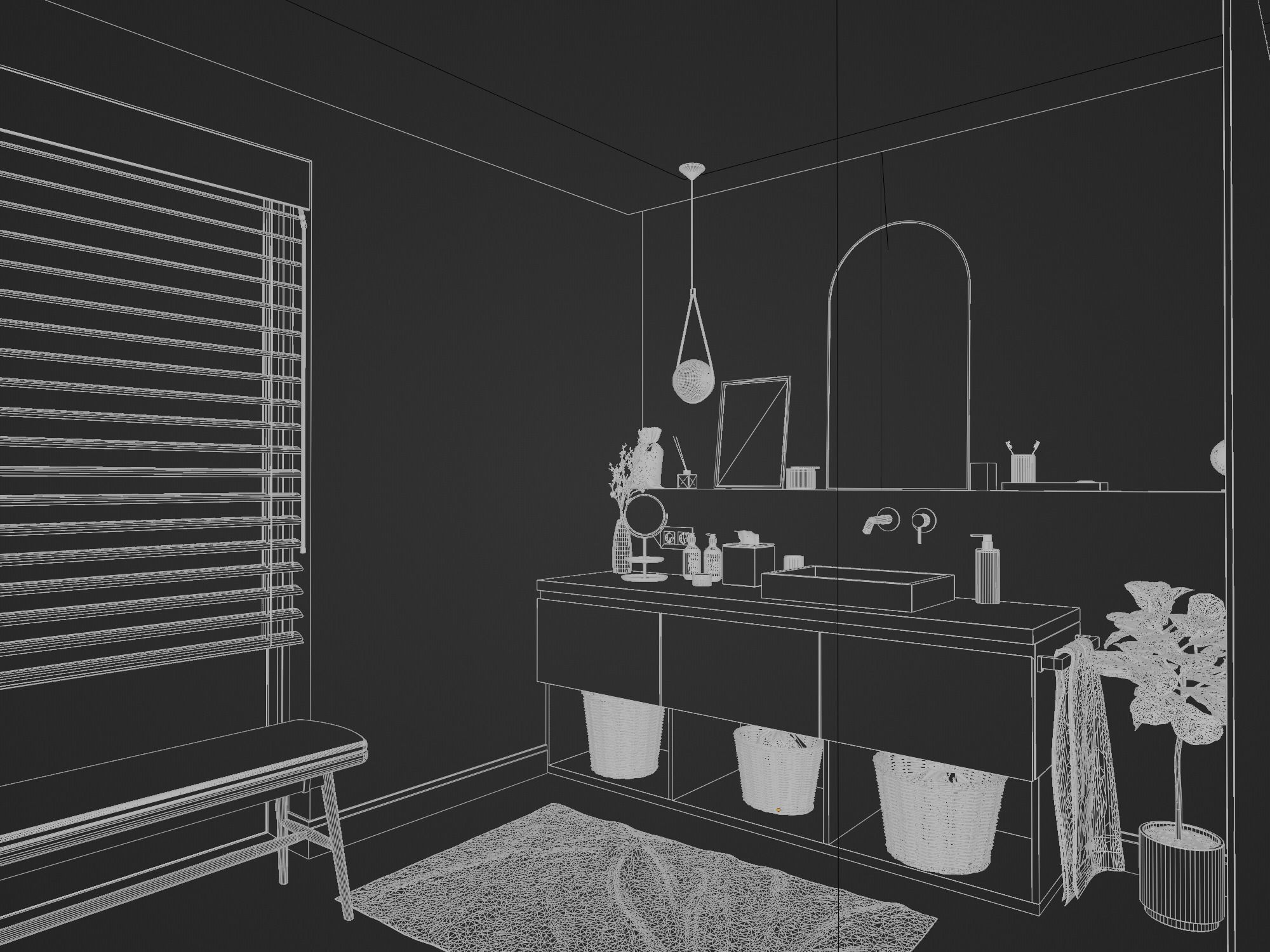 Nice Cozy Bathroom No1 3D model_25