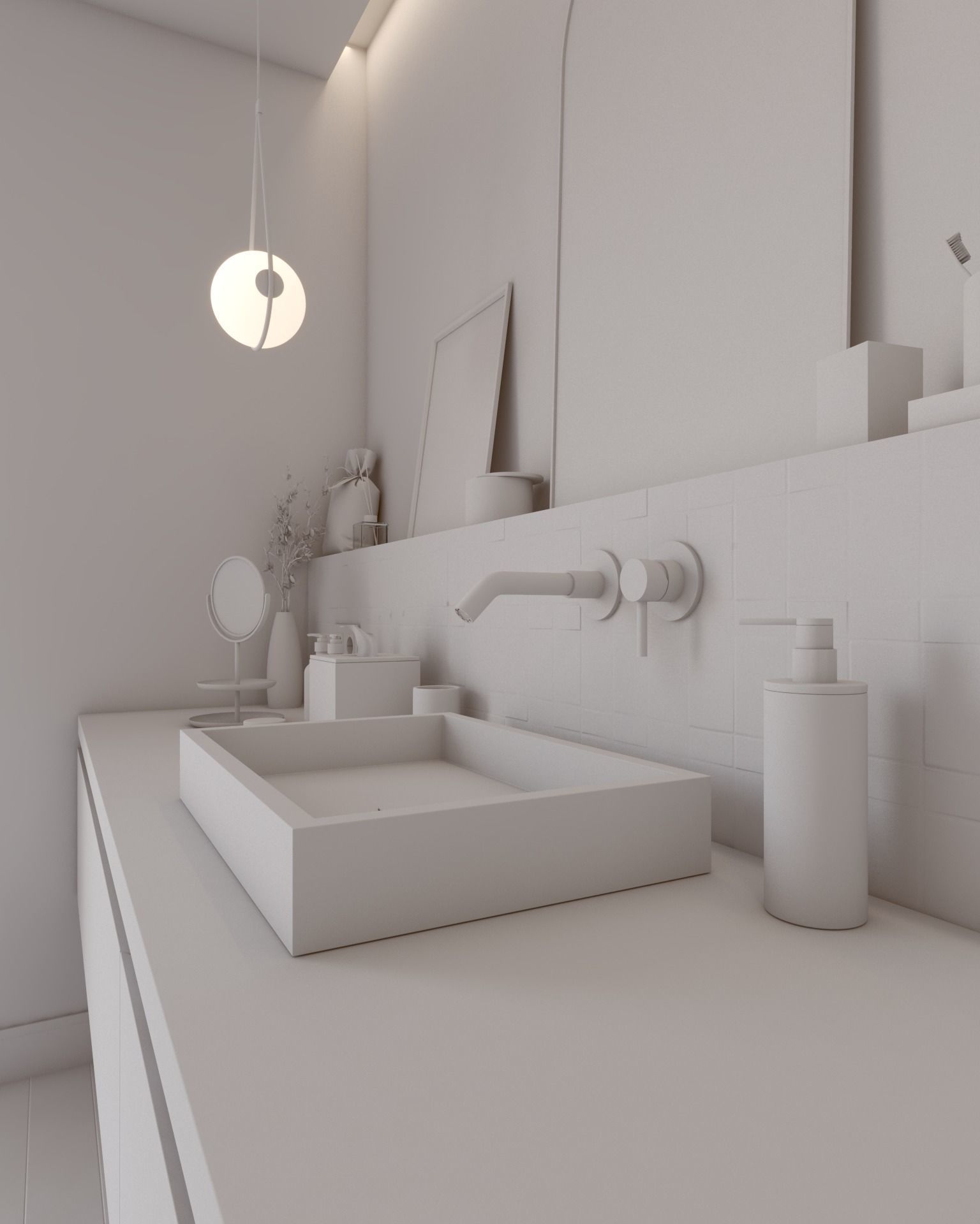 Nice Cozy Bathroom No1 3D model_18