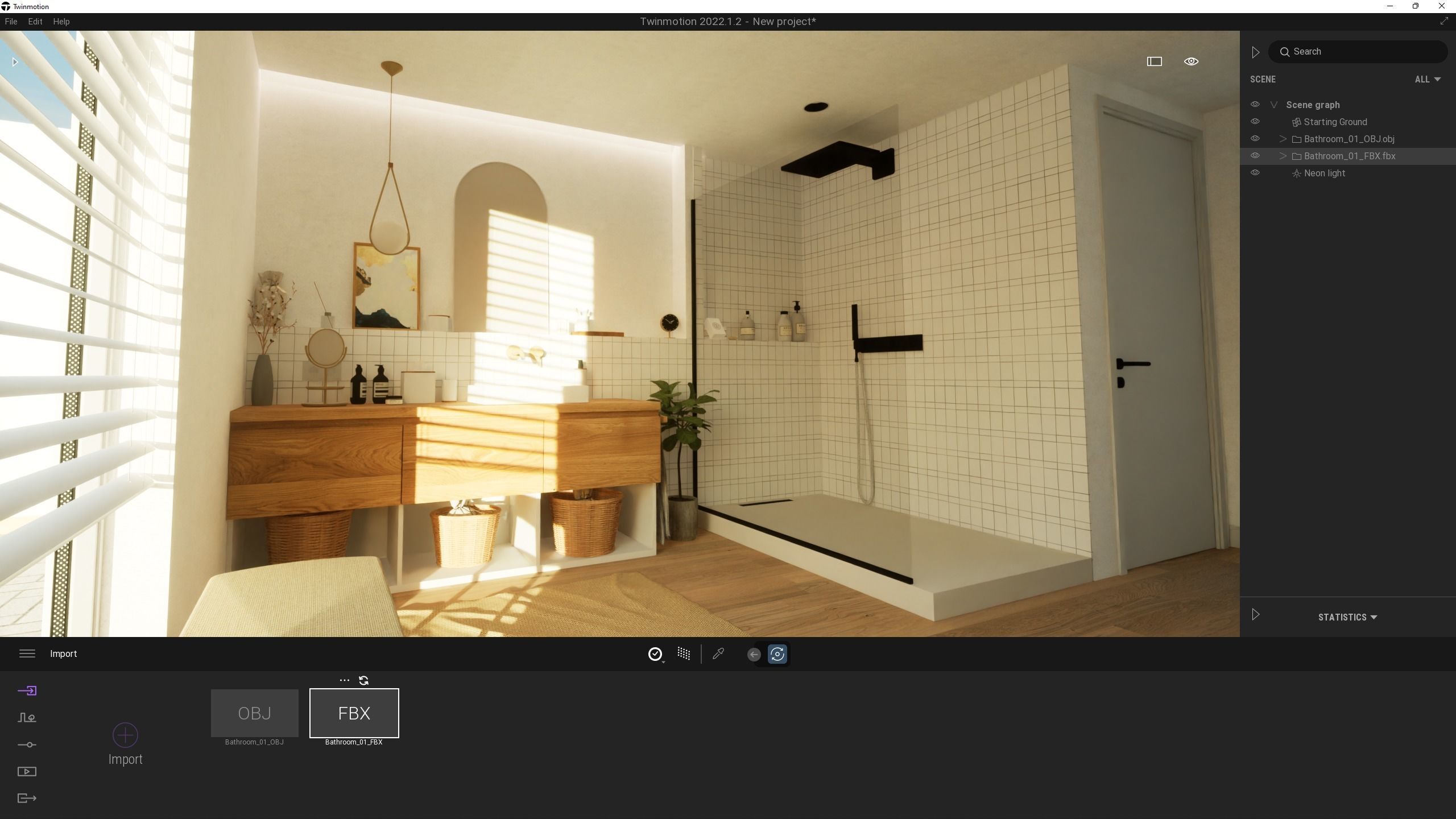 Nice Cozy Bathroom No1 3D model_13