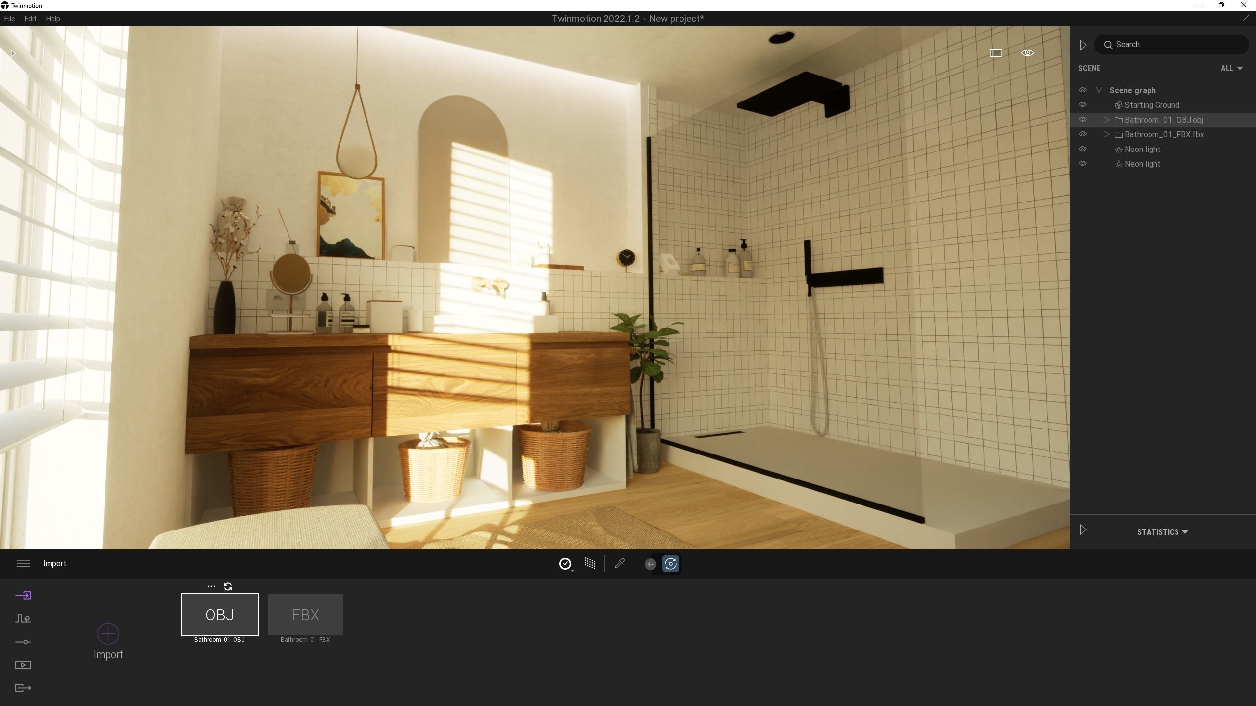 Nice Cozy Bathroom No1 3D model_12