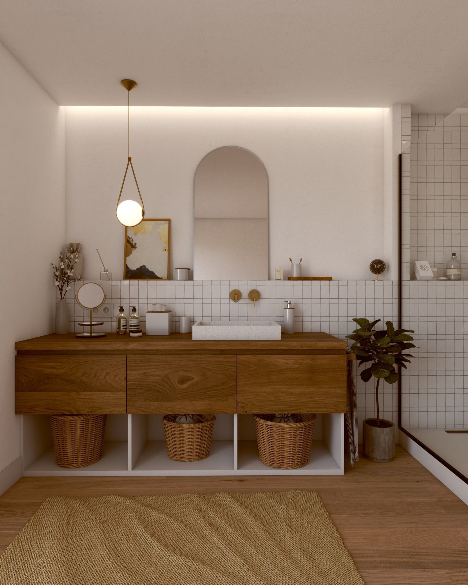 Nice Cozy Bathroom No1 3D model_2