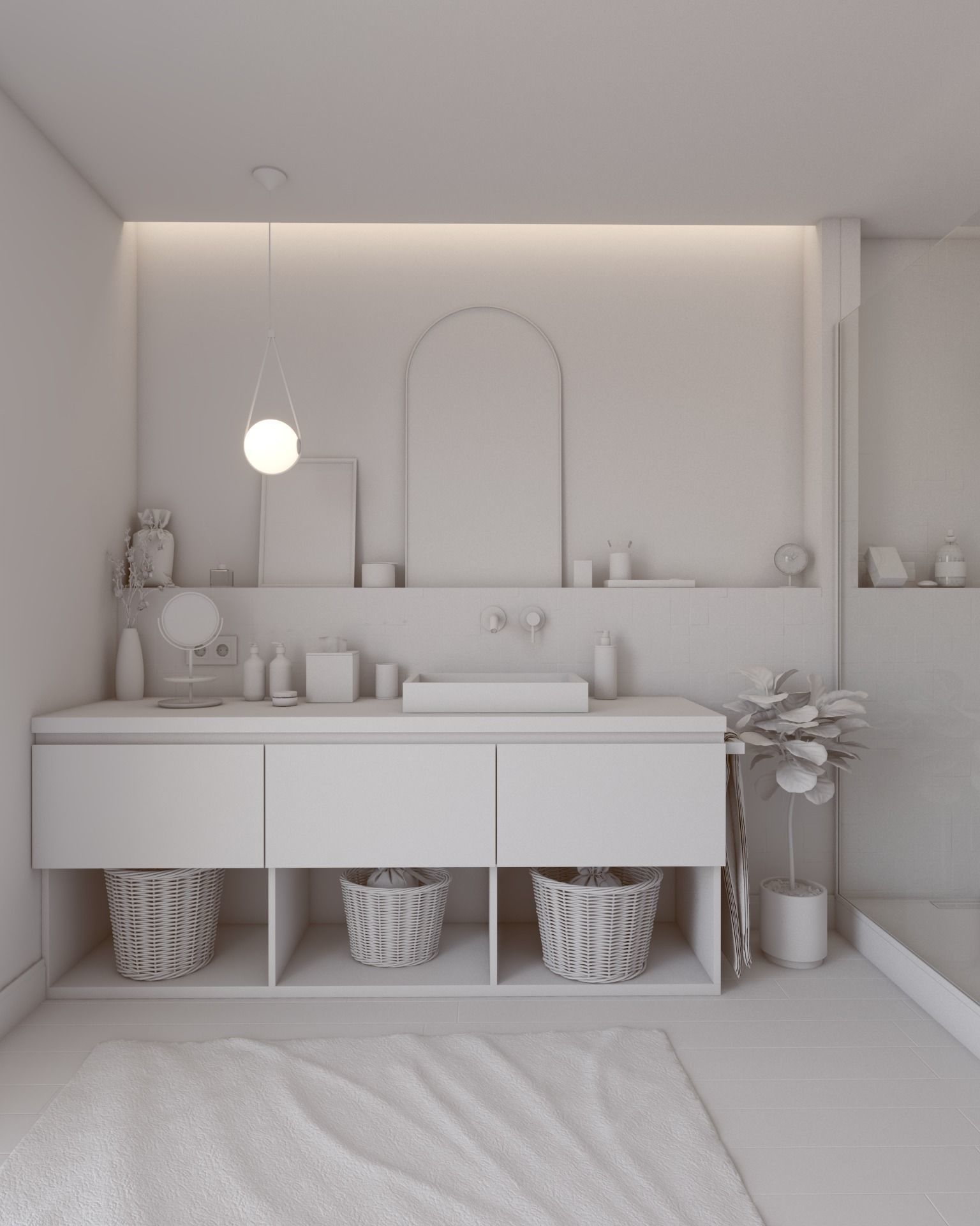 Nice Cozy Bathroom No1 3D model_17