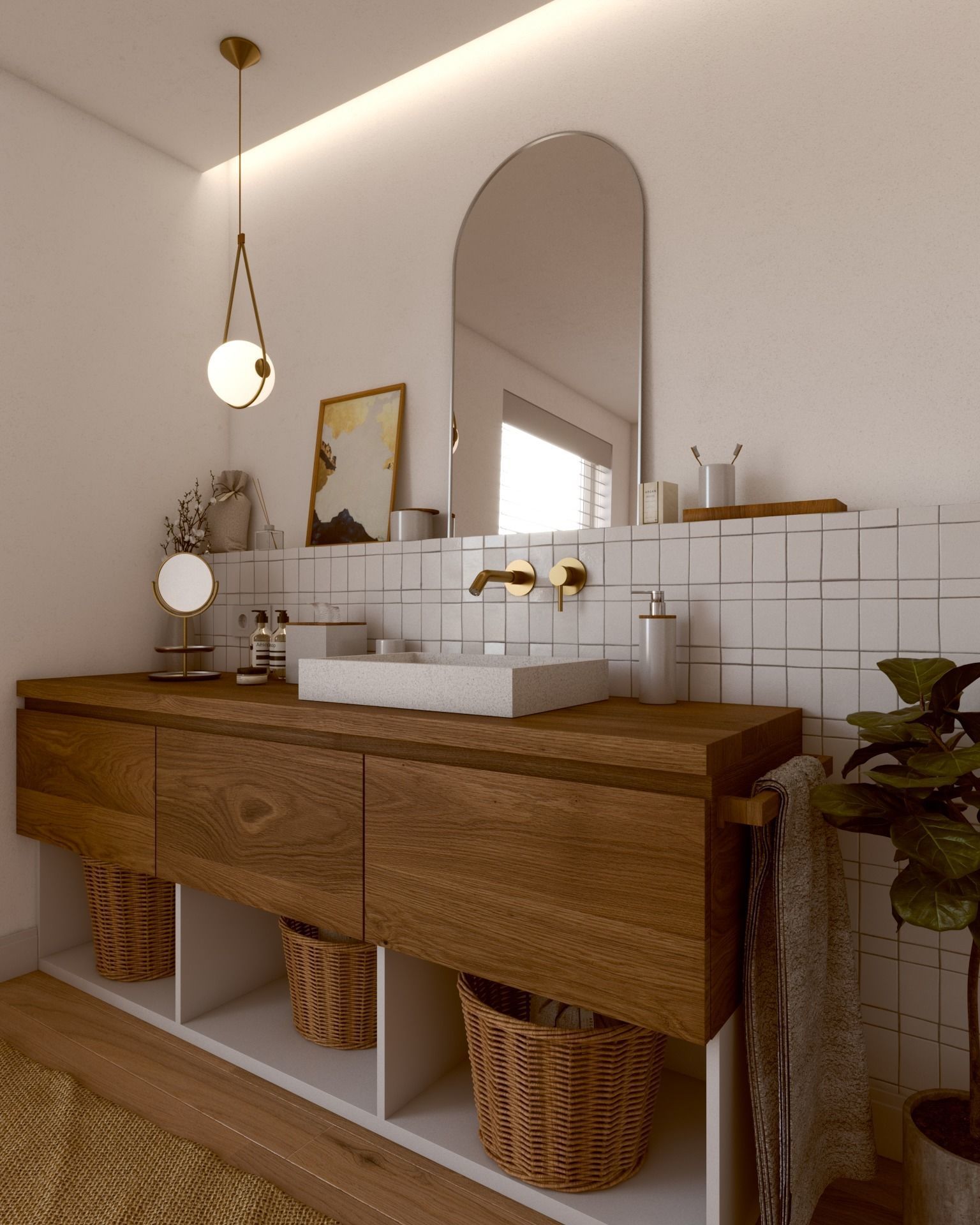 Nice Cozy Bathroom No1 3D model_5