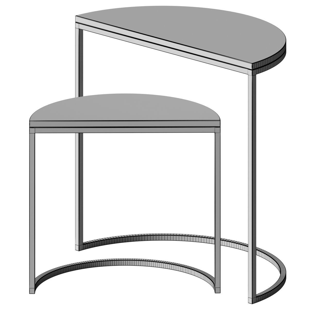 BSQ - Marble coffee table 3D model_2