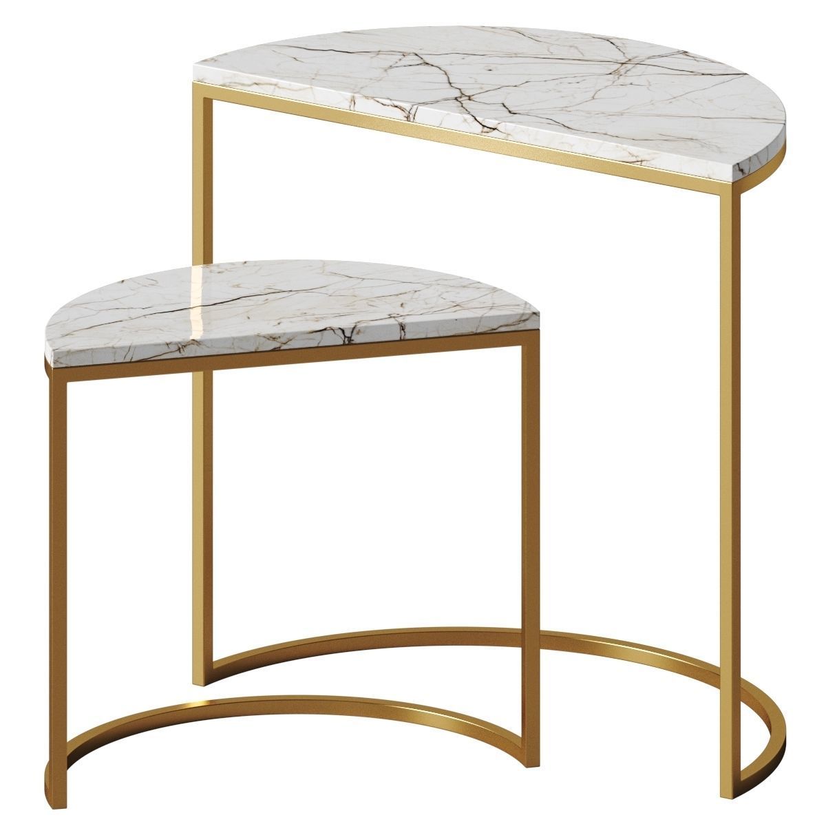 BSQ - Marble coffee table 3D model_1