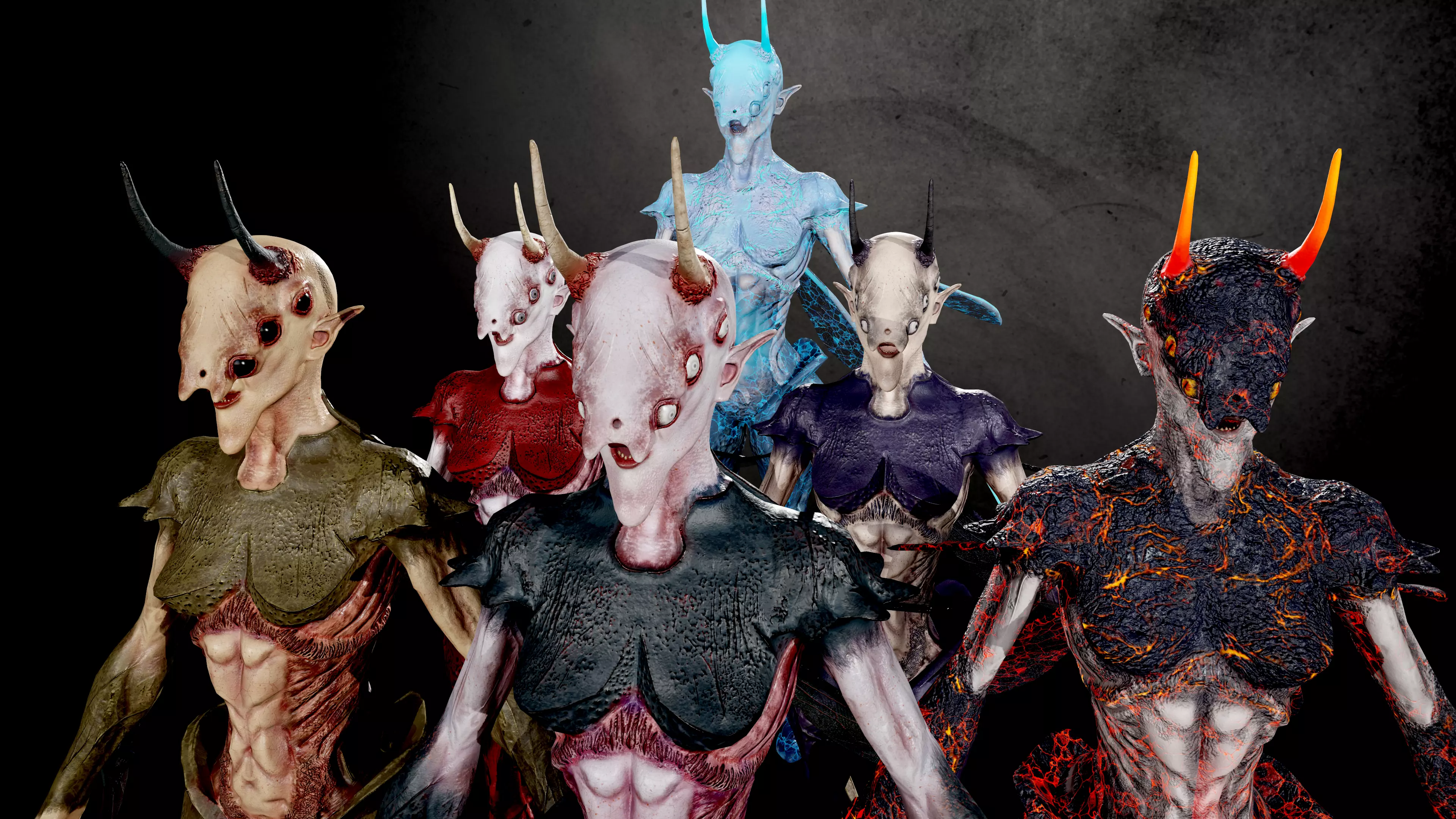 Elliel demon 3D Model Collection_0