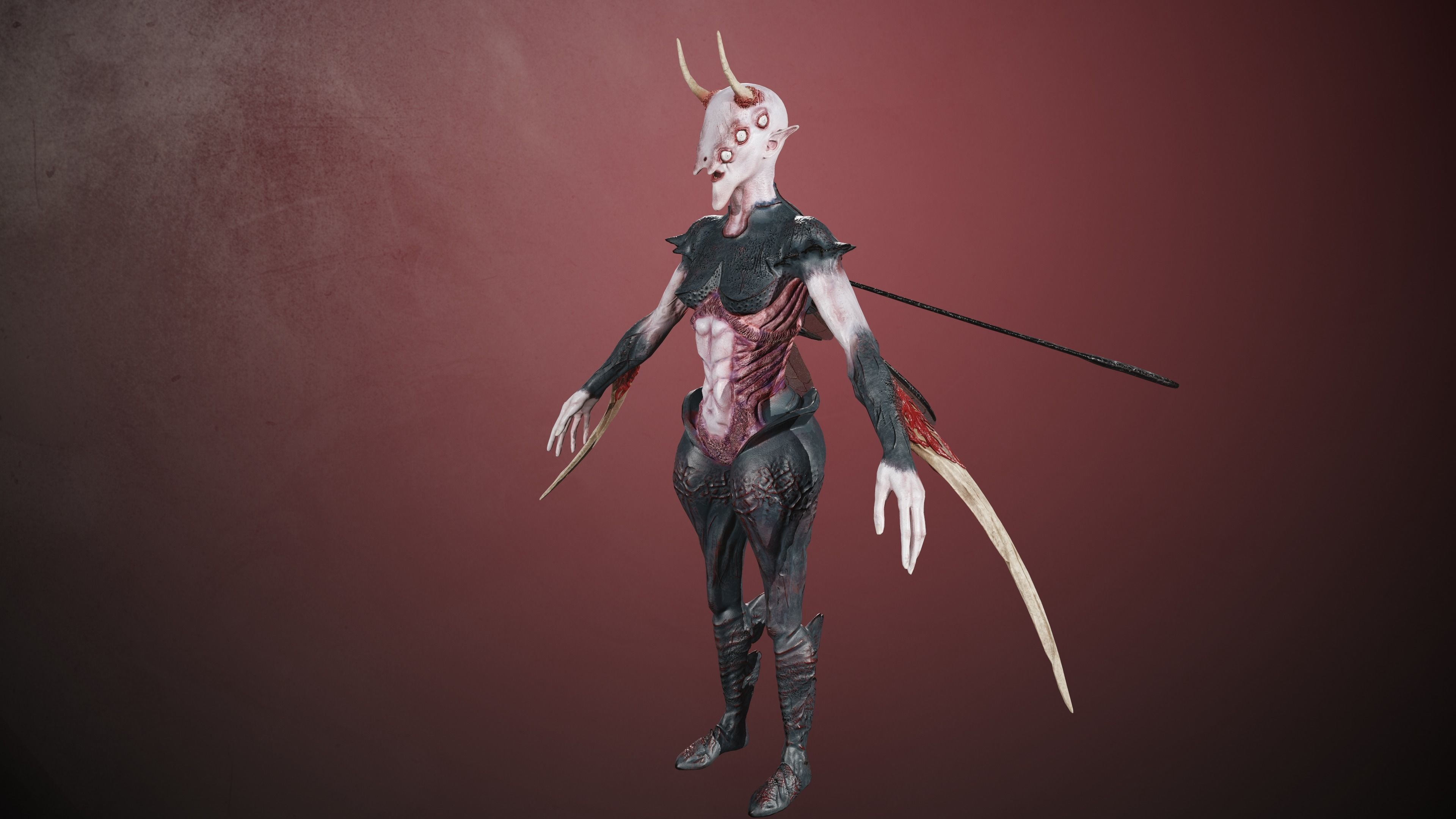 Elliel demon 3D Model Collection_11