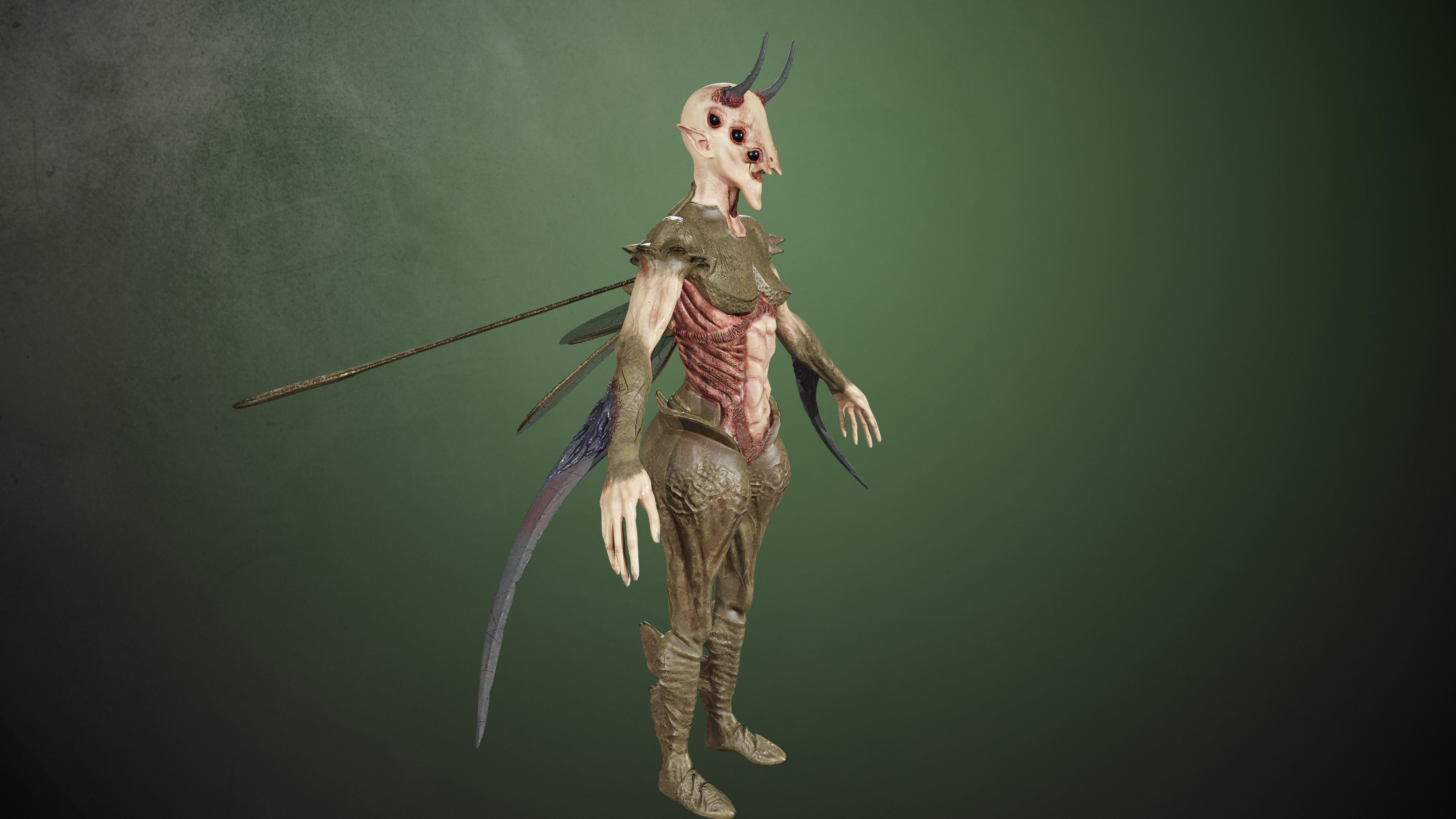 Elliel demon 3D Model Collection_20