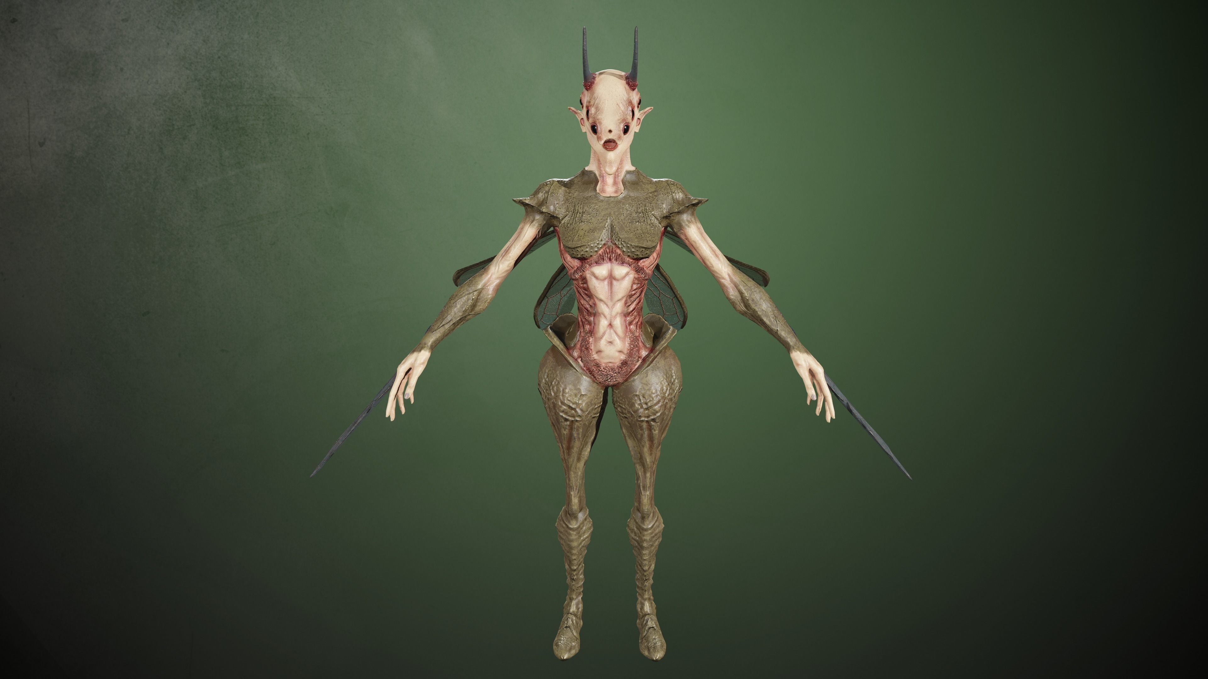 Elliel demon 3D Model Collection_21